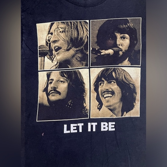 Graphic Band T shirt The Beatles rock music black size small S - Picture 3 of 6